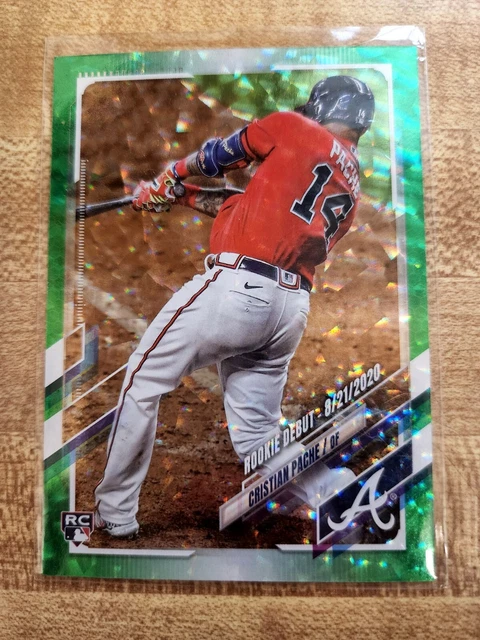 Christian Pache 2021 Topps RC Green Foil Ice #478/499 💚💚⚾️⚾️