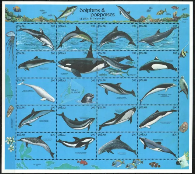 Palau Stamp 289  - Dolphins & Porpoises