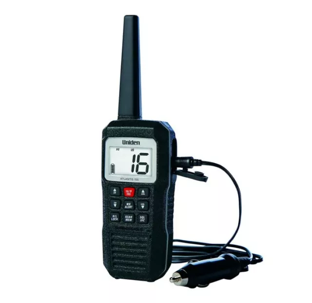 Uniden Atlantis 155 Submersible Handheld Two-Way VHF Marine Radio