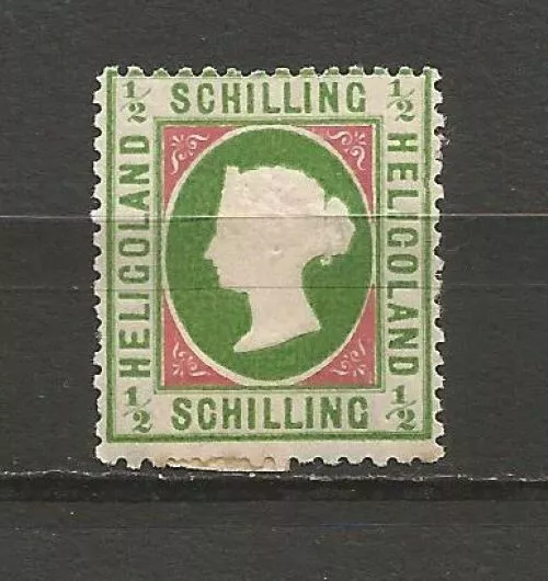 Deutschland Helgoland Heligoland Viktoria 1869 Mi 6 x e 1-2 Schilling MH* H6-1