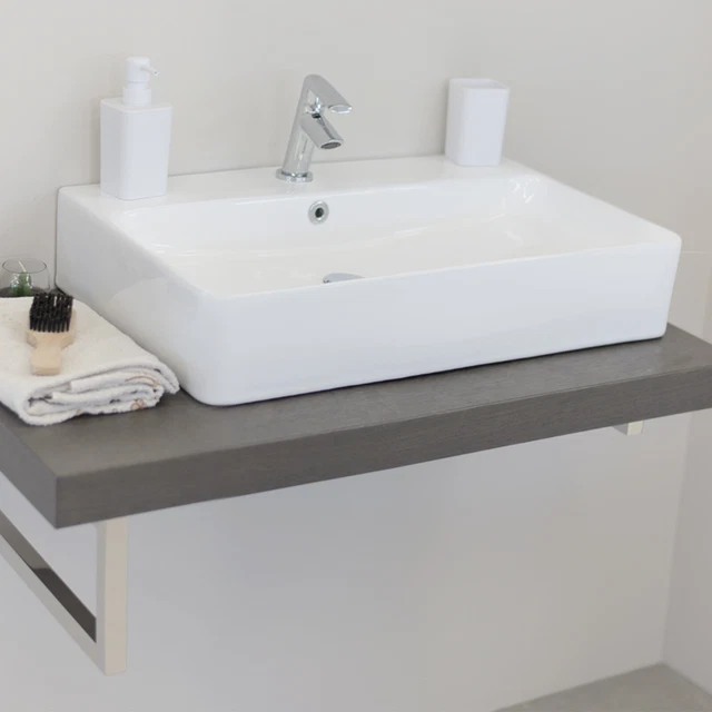 Lavabo Quadrato In Ceramica Nero 38x38cm - Lavello Da Incasso Per Bagno Moderno, Fatto A Mano - Foto 8