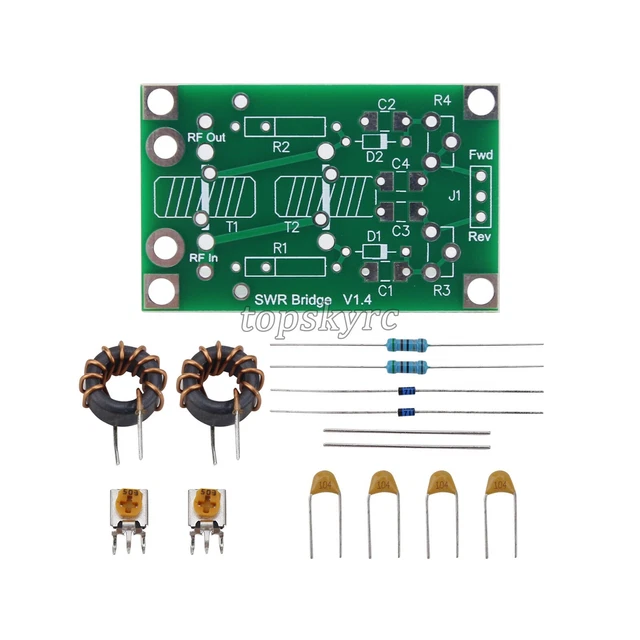 1.8-30MHZ RF SWR Bridge V1.4 Standing Wave Ratio Frequency Reflective ...