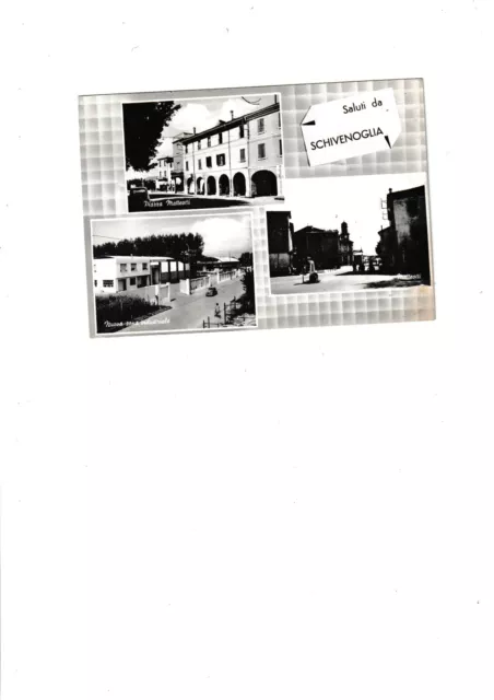 collezionismo cartolina Lombardia Mantova Schivenoglia saluti fg vg 1965