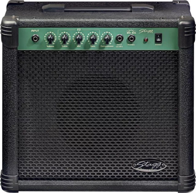 Stagg 20 BA UK 20W Bass Guitar Amplifier