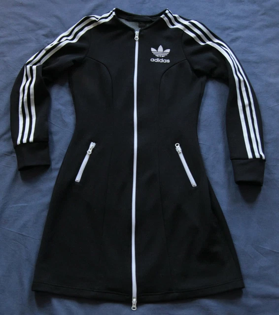 ADIDAS ORIGINALS 34 XS Mantel Kleid Longjacke Vintage Tunikakleid