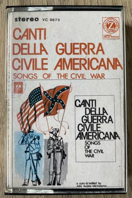 Canti della Guerra Civile Americana - Rara Audiocassetta Vintage