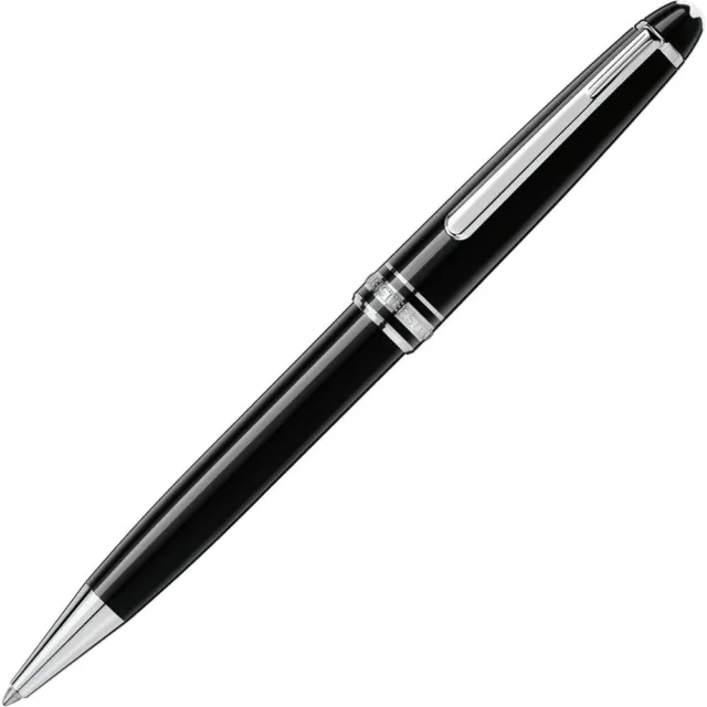 New Montblanc Mb164 Black Platinum Classique Trim ballpoint pen Classic Gift 2