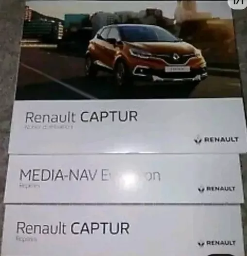 Notice Manuel D'utilisation Renault Captur Édition 2018 +pochette