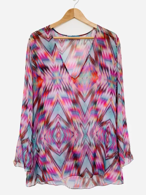 Matthew Williamson Escape Silk Kaftan Cover Up Size 10