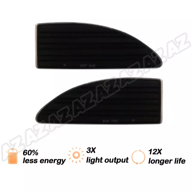 2PCS Rear Bumper LED Reflector Light Smoke Lens For 2006-2013 Lexus IS250 IS350 2