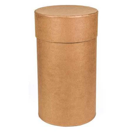 Zoro Select 7979 Open Head Transport Drum, Fiber, 24 Gal, Unlined, Brown