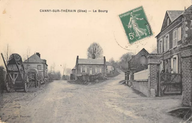 Cpa 60 Canny Sur Therain Le Bourg