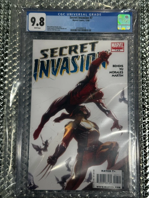 🥸Secret Invasion #7 Comic🥸CGC 9.8 MINT🥸2008 DELL'OTTO Cover🥸FREE SHIPPING🥸