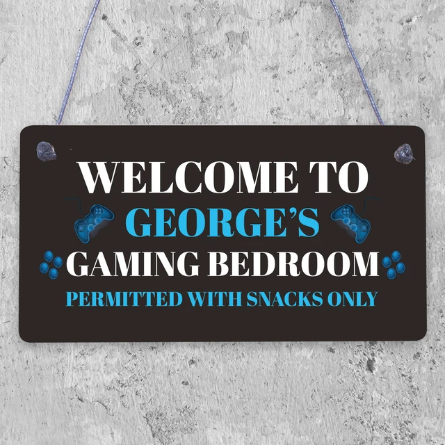 Funny Gamer Gift Playstation Lover Gift Games Room Bedroom Man Cave Sign