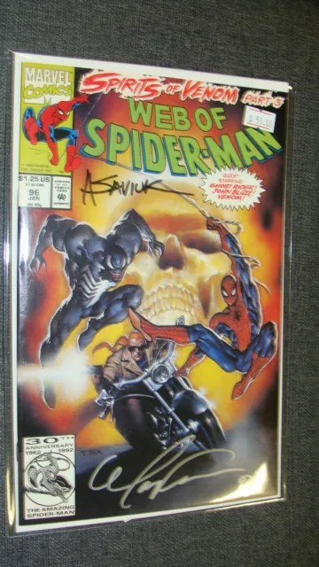 Marvel Web of Spider-Man 96 Signed Alex Saviuk & Mark Texeira W/ COA