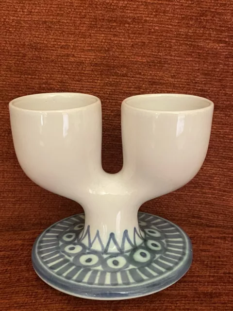 Troika Double Egg Cup - Perfect. St Ives England Vintage