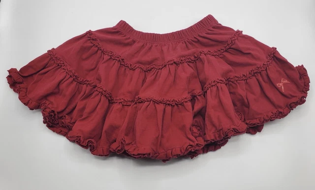 Lili Gaufrette Girls’ 100% Cotton Ruffled Skirt Size 6 Years Pre-owned
