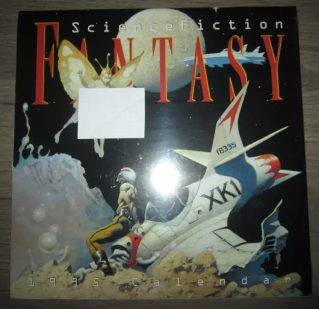 NOS sealed Science Fiction Fantasy 1995 wall calendar, Avalanche Pub.