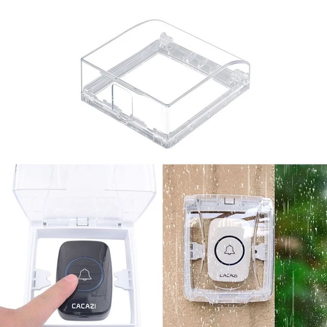 Splash Box Interruttore Copertura Pioggia Campanello Trasparente Copertura Impermeabile