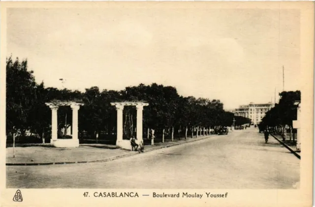 CPA AK MAROC CASABLANCA - Boulevard MOULAY Youssef (280691)