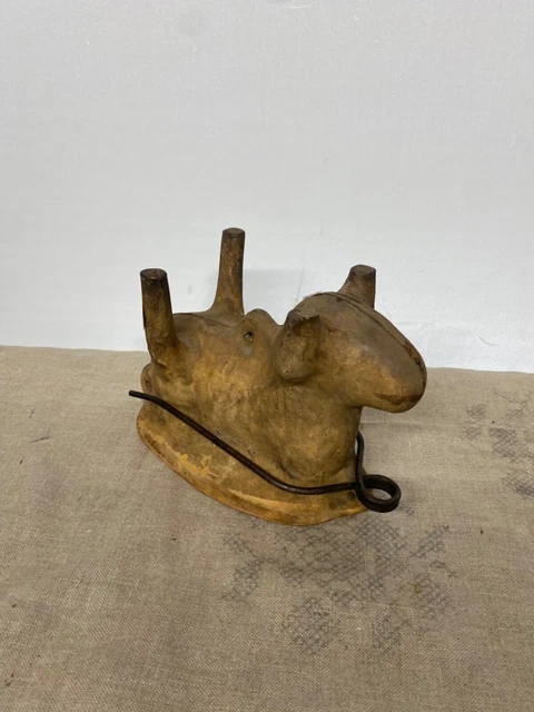 8 Moules En Terre Cuite FB – Avion Et Animaux, Jouet Ancien à Collectionner