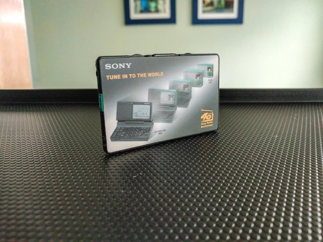 SONY SRF-220 AM FM Stereo Radio, ultra-compact 40th anniversary