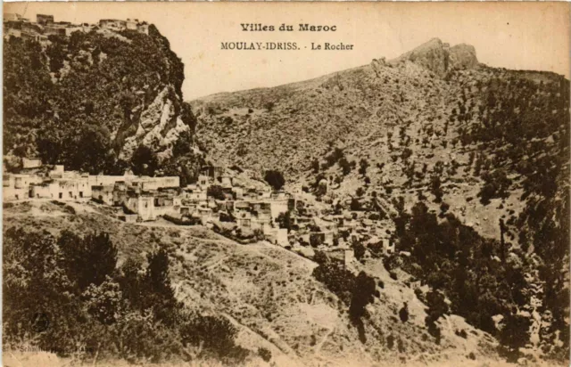 CPA AK MOULAY IDRIS - Le Rocher MAROC (797229)