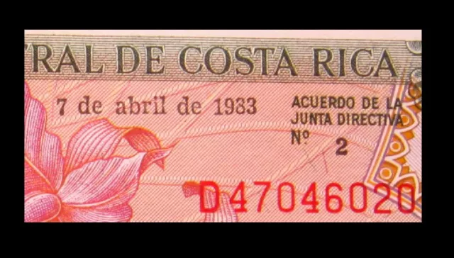 COSTA RICA 5 Colones MINT ERROR 1933 / 1983 UNC Banco Central 6020# MONEY