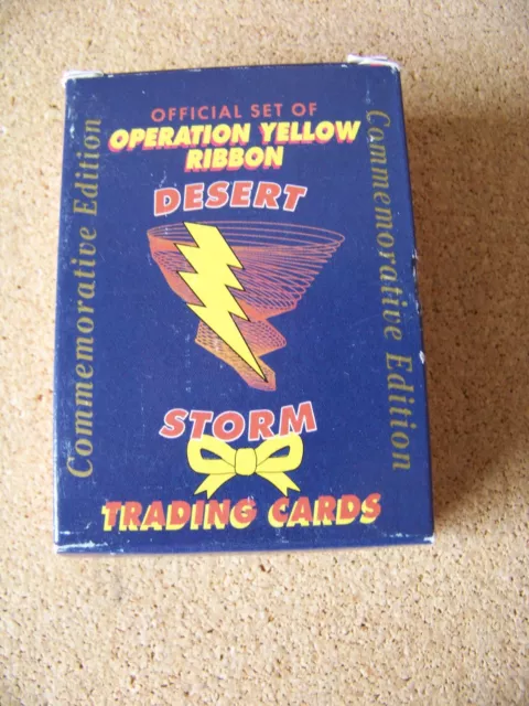 Operation Yellow Ribbon Desert Storm collector card factory boxed set cards