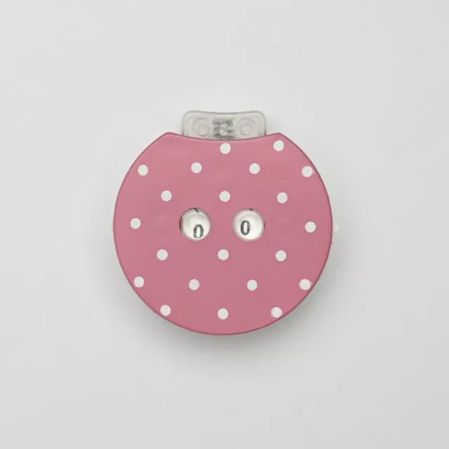 Knitpro Reihenzähler Clicky mit Sperrvorrichtung Farbe rosa  10860