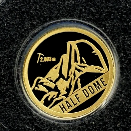 Cook Islands Half Dome Mountains 0.5 Grams Gold CIT 2023 PP /Proof