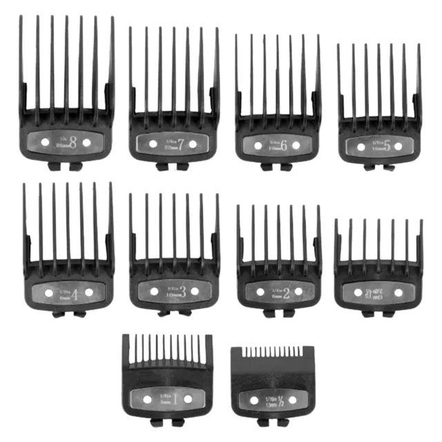 10pcs Safe Barber Shop 1.5 25mm Hair Cutting Clipper Guards Styling Accessory