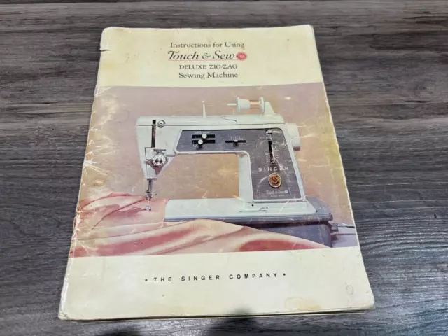 1965 Singer Touch & Sew Special Zig-Zag Sewing Machine Instructions Manual Book