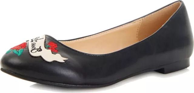 Lulu Hun SHELLA Schwalbe SWALLOW Vintage Retro FLATS Ballerinas Rockabilly