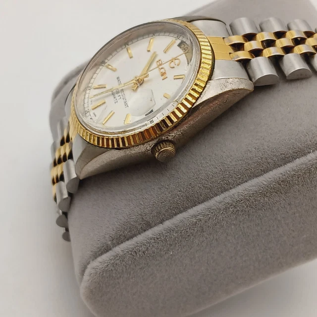 Citizen Orologio Uomo Donna Oro Acciaio Inox St Wr Batteria Giorno Data