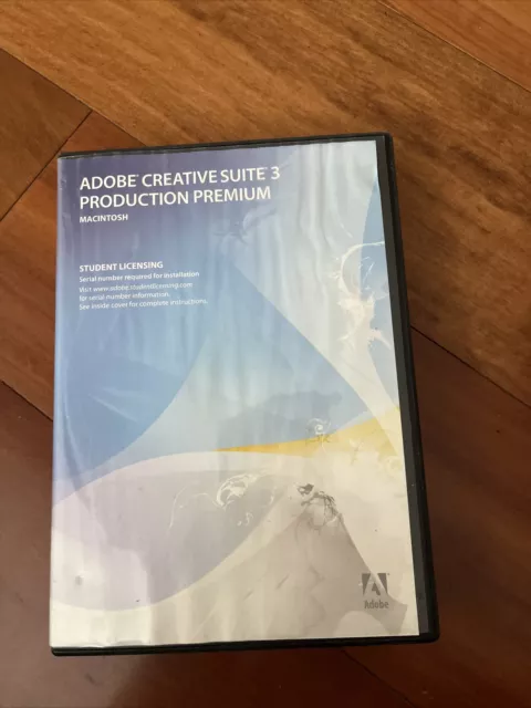 Adobe Creative Suite 3 (Production Premium) Macintosh Student NO SERIAL NUMBER