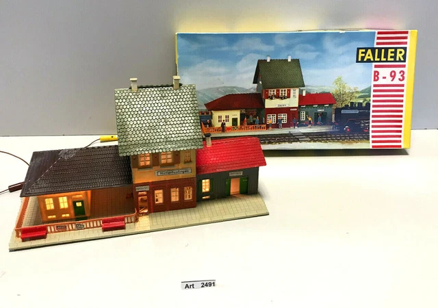 Faller B-93 H0 Bahnhof Zeven mit 3-fach Beleuchtung, AMS, 1:87, sehr selten,RAR