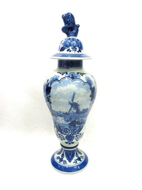 Jolie potiche en céramique de Delft
