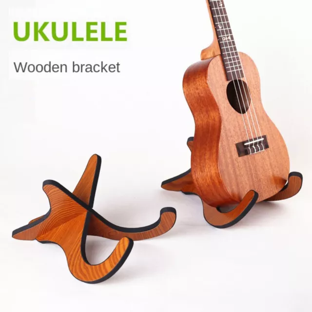 New Ukulele Violin Wooden Ukulele Small Guitar Folding Vertical Display Stand