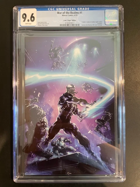WAR OF THE REALMS #1 CGC 9.6 **Clayton Crain VIRGIN VARIANT** Venom RARE! NM