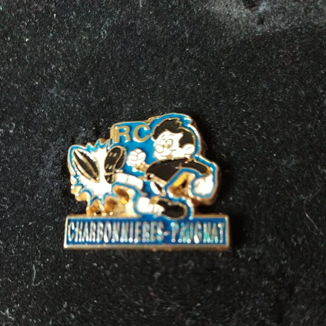 Pin's Rare - RC Charbonnières Paugnat - Sport Club Rugby - Bleu Foncé