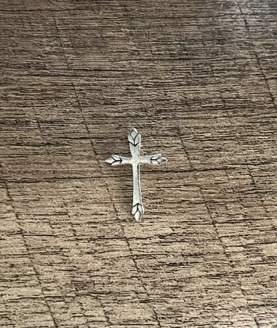 925 Sterling Silver Ornate Vintage Religious Holy Cross Pendant