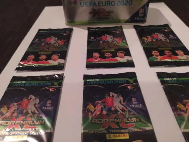 TIN BOX ORO ROAD TO EURO 2020 UEFA Card PANINI ADRENALYN XL + 6 BUSTINE 3