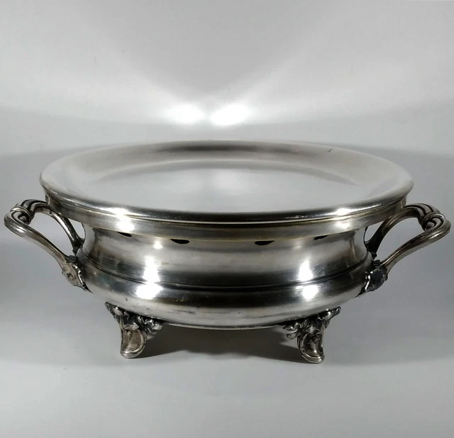 Chauffe-Plat Ancien Fait Main En Cuivre – Vintage Décoratif Chauffé