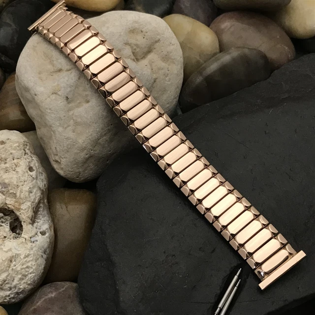 Rose Gold-Filled 19mm 18mm 16mm Bellavance nos Unused 1950s Vintage Watch Band