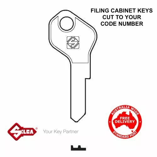 BROWN BUILT & ELITEBUILT Filing Cabinet Keys -Key Cut To Code Number-FREE POST!