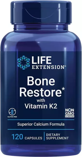 Life Extension Knochen Pflege Mit Vitamin K2 120 Kapseln Stark Knochen & Gelenke