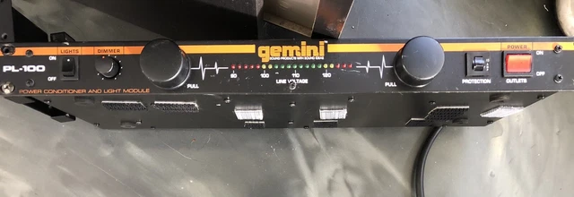 GEMINI PL-100 RACK-MOUNTED Light Module/Power Conditioner untested ...