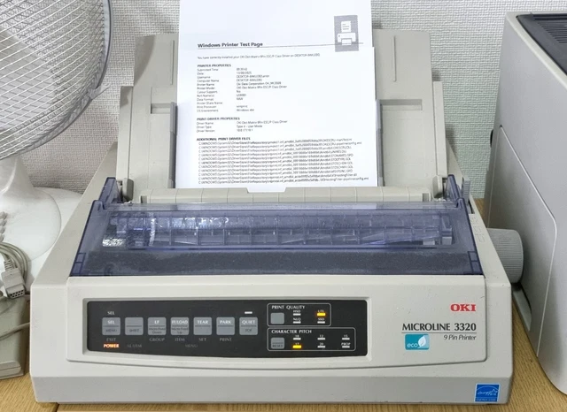 Stampante A Aghi OKI ML 3320 Usata - Dot Matrix Con Connessione LPT E USB - Foto 6