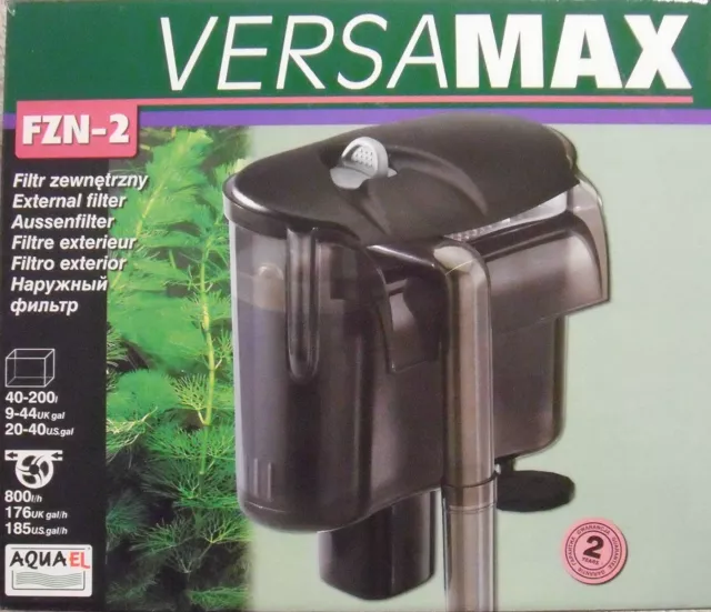 Aquael Filtro Esterno Acqua Versamax FZN-2 200-800 L/H per Acquario Fino 200l